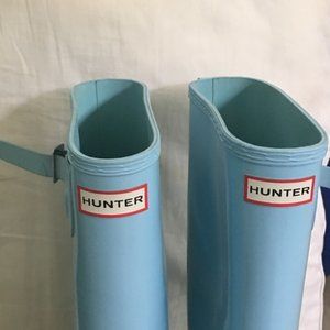 LIKE NEW light blue Hunter rain/snow boots